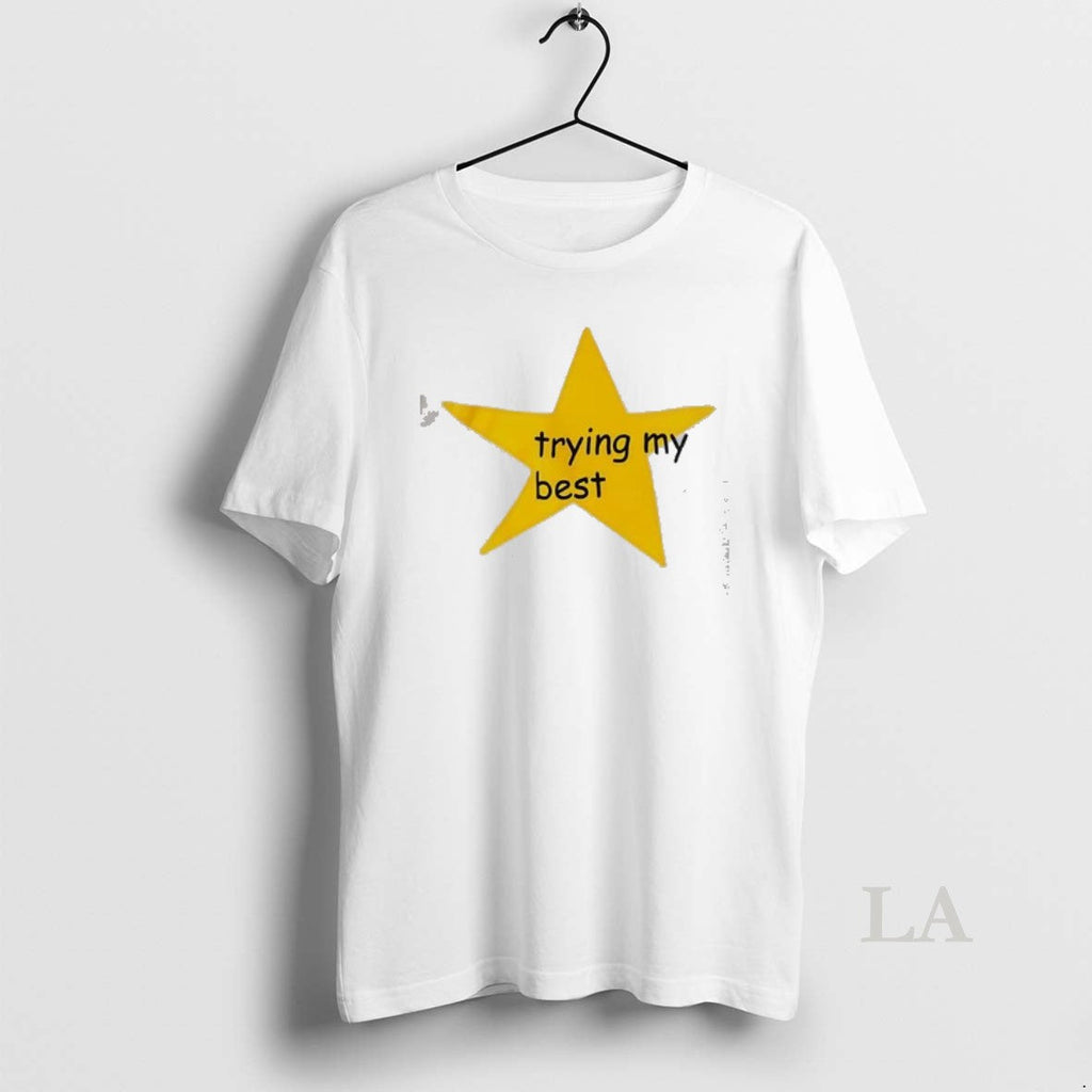 Original Gold Star Trying My Best - Adult & Kids T-Shirts, Sweatshirts & Hoodies apparel design preview 1