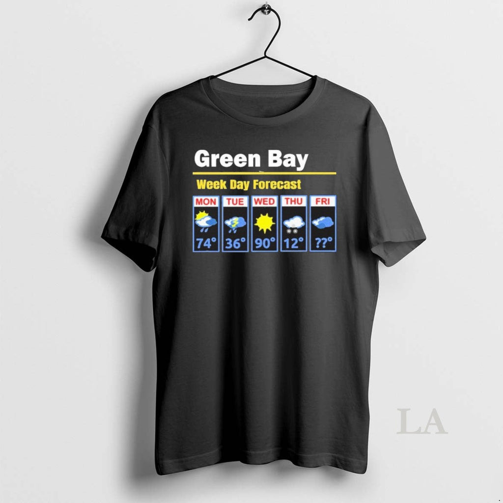 Original Green Bay Erratic 5 Day Weather Forecast - Adult & Kids T-Shirts, Sweatshirts & Hoodies apparel design preview 1