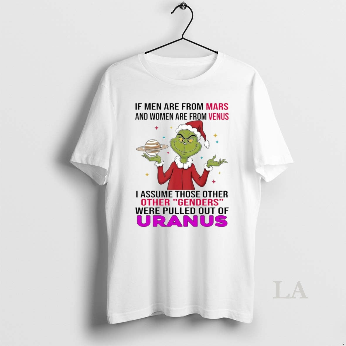 Original Grinch I Assume Those Other Genders Were - Adult & Kids T-Shirts, Sweatshirts & Hoodies apparel design preview 1