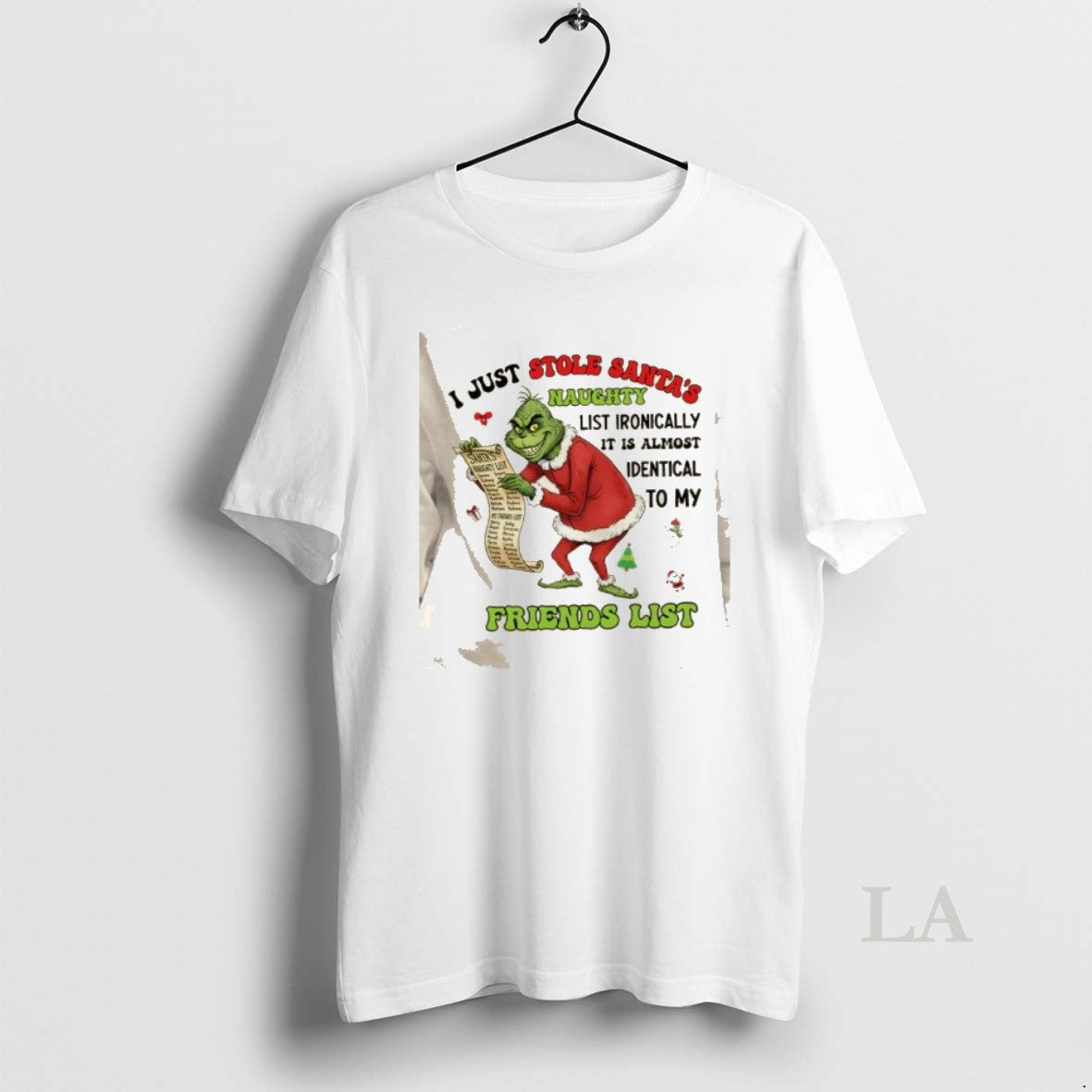 Original Grinch I Just Stole Santas Naughty List - Adult & Kids T-Shirts, Sweatshirts & Hoodies apparel design preview 1