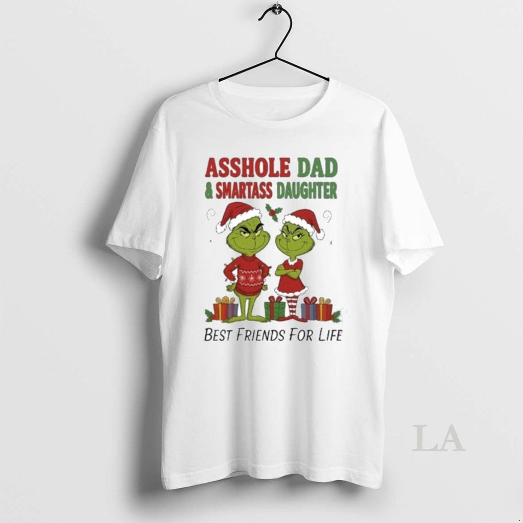 Original Grinch Santa Asshole Dad And Smartass - Adult & Kids T-Shirts, Sweatshirts & Hoodies apparel design preview 1
