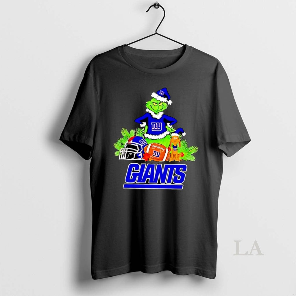 Original Grinch And Max Dog New York Giants Football - Adult & Kids T-Shirts, Sweatshirts & Hoodies apparel design preview 1