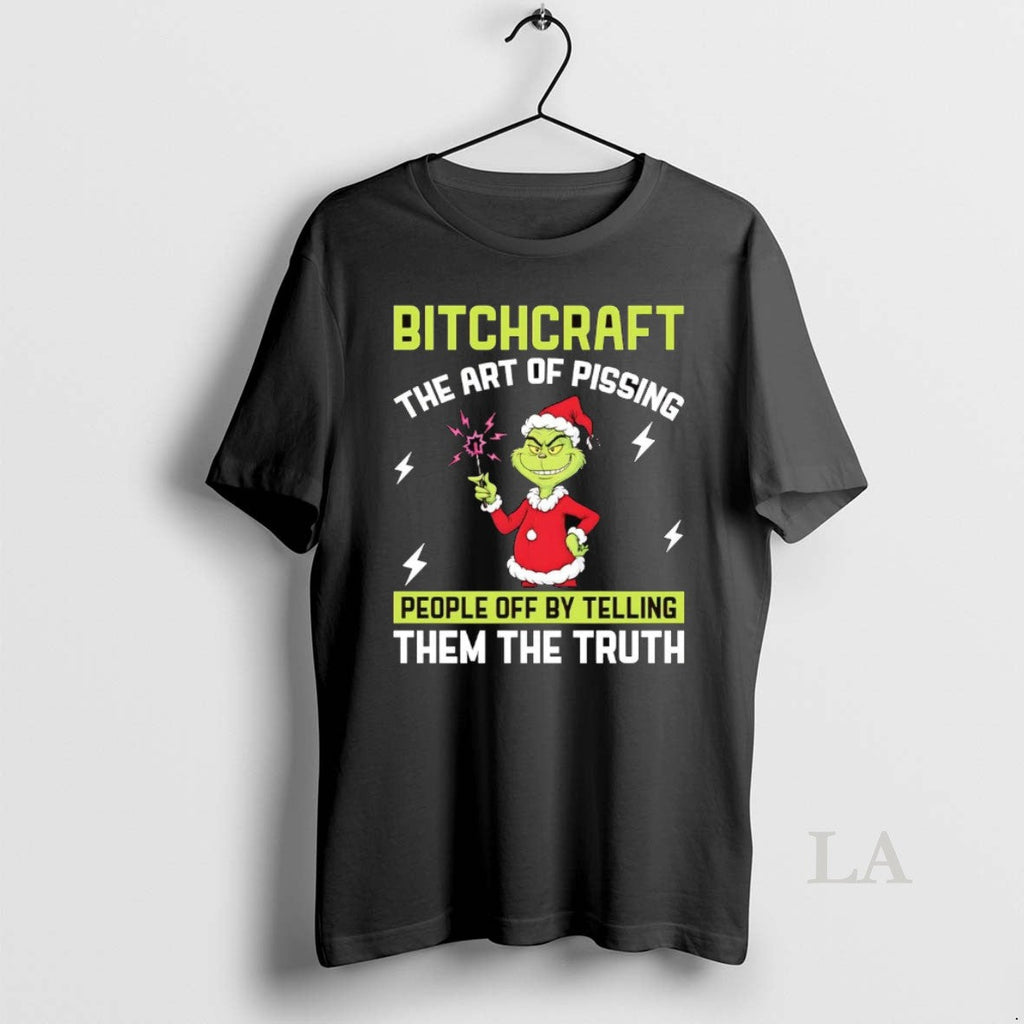 Original Grinch Bitchcraft The Art Of Pissing People - Adult & Kids T-Shirts, Sweatshirts & Hoodies apparel design preview 1