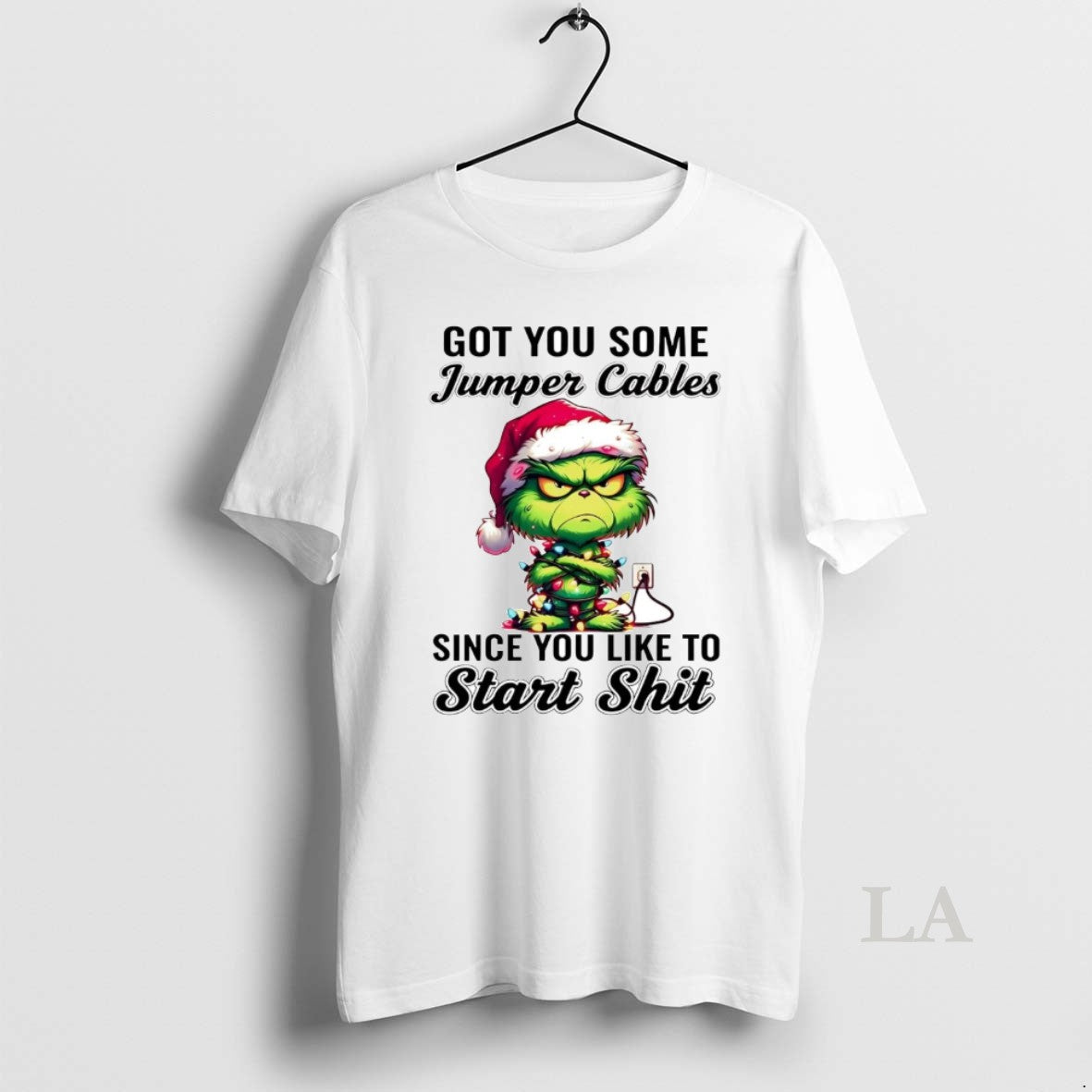 Original Grinch Got You Some Jumper Cables Since Like - Adult & Kids T-Shirts, Sweatshirts & Hoodies apparel design preview 1