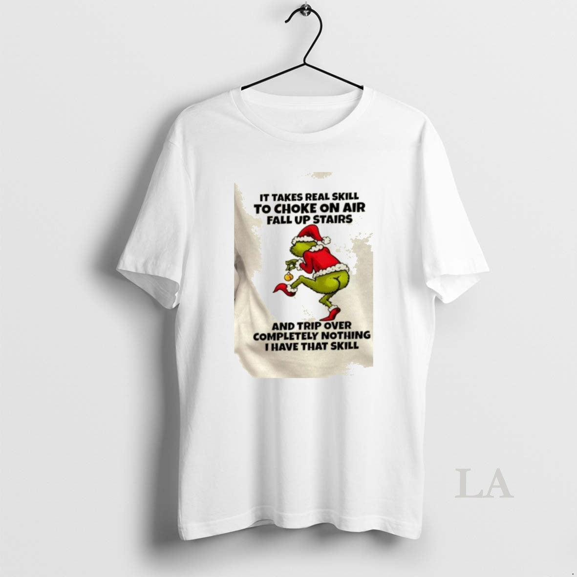 Original Grinch It Takes Real Skill To Choke On Air - Adult & Kids T-Shirts, Sweatshirts & Hoodies apparel design preview 1
