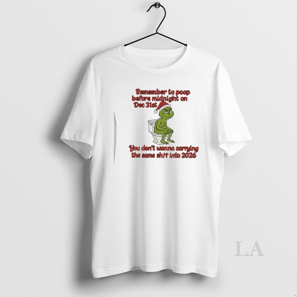 Original Grinch On Toilet Remember To Poop Before - Adult & Kids T-Shirts, Sweatshirts & Hoodies apparel design preview 1