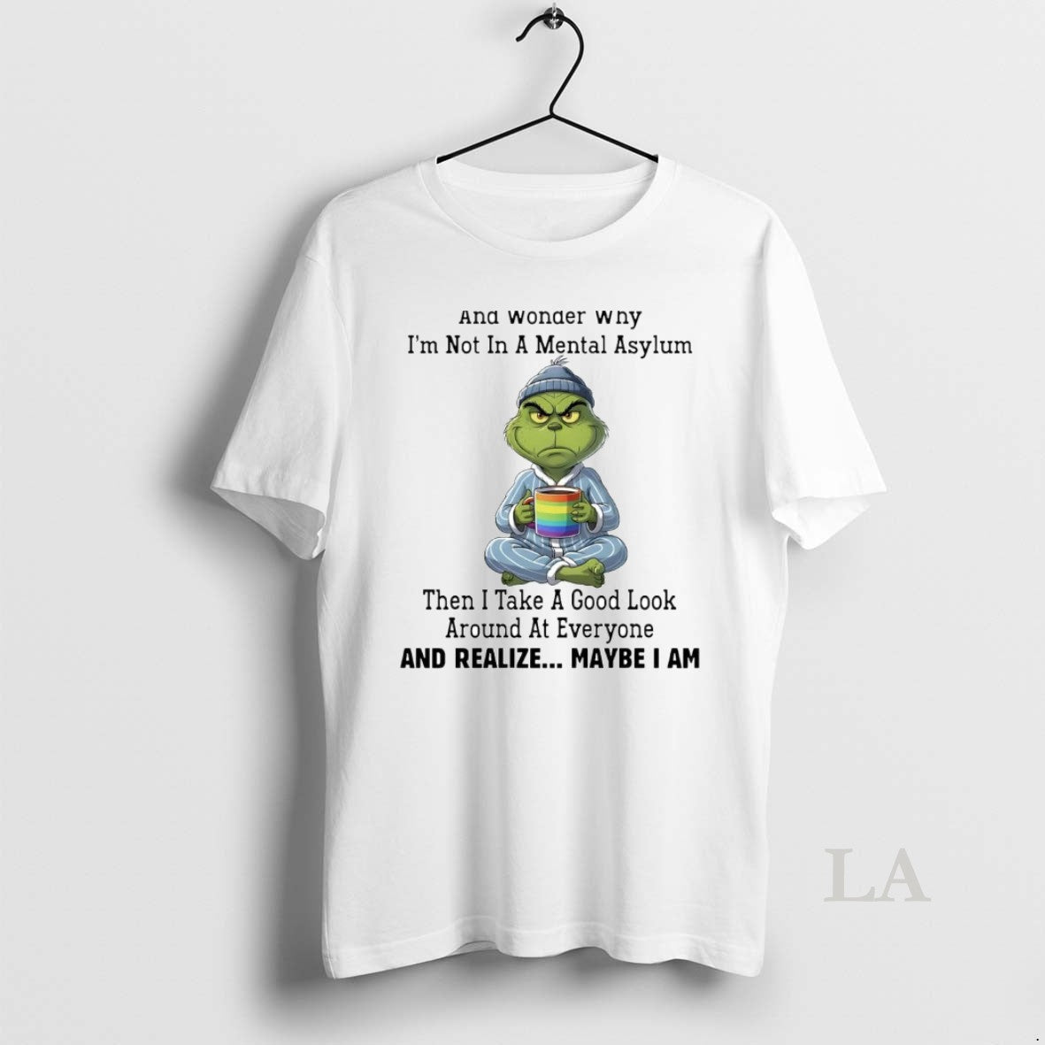 Original Grinch Sometimes I Sit Quietly And Realize - Adult & Kids T-Shirts, Sweatshirts & Hoodies apparel design preview 1
