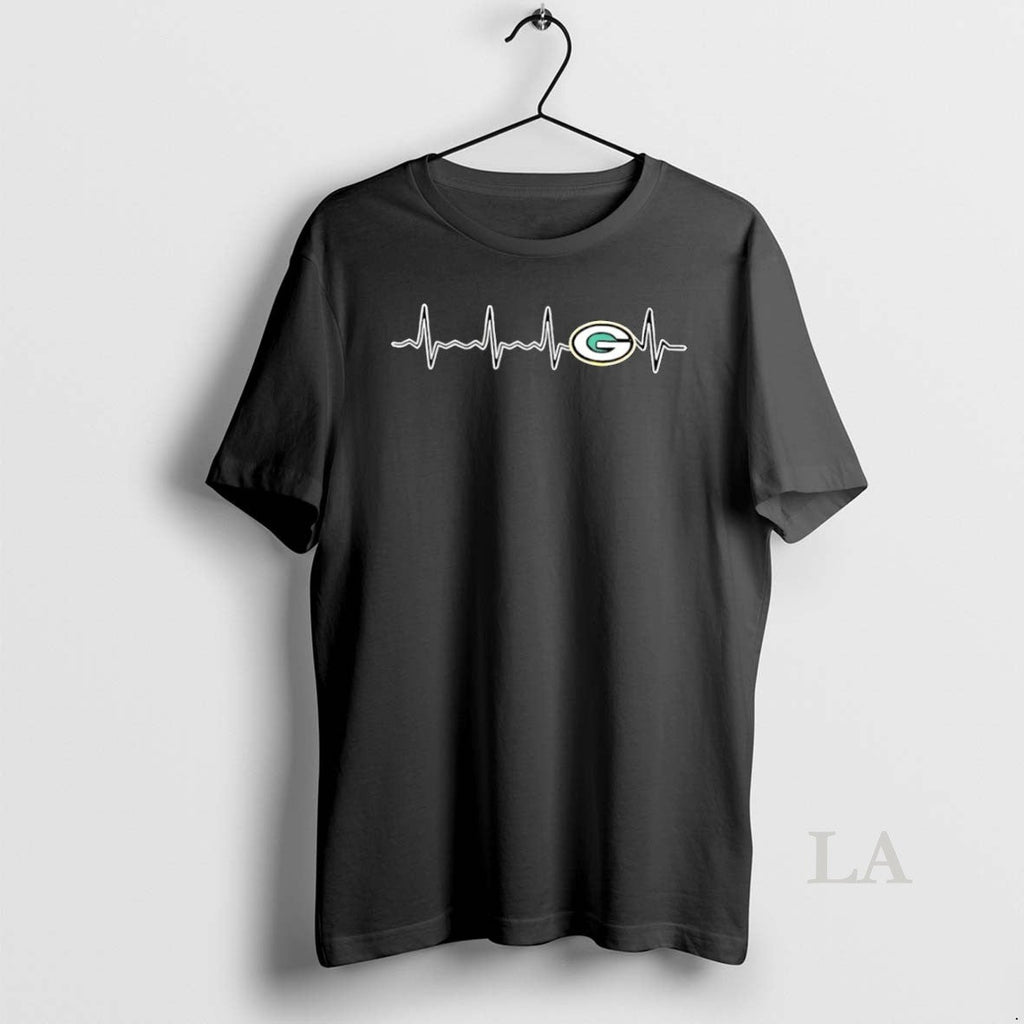 Original Heartbeat Love Green Bay Packers Football - Adult & Kids T-Shirts, Sweatshirts & Hoodies apparel design preview 1