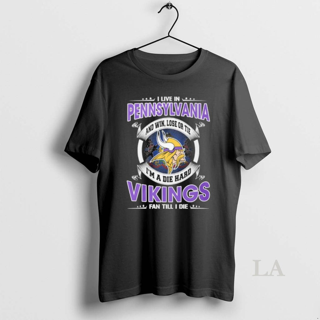 Original I Live In Pennsylvania And Win Lose Or Tie - Adult & Kids T-Shirts, Sweatshirts & Hoodies apparel design preview 1