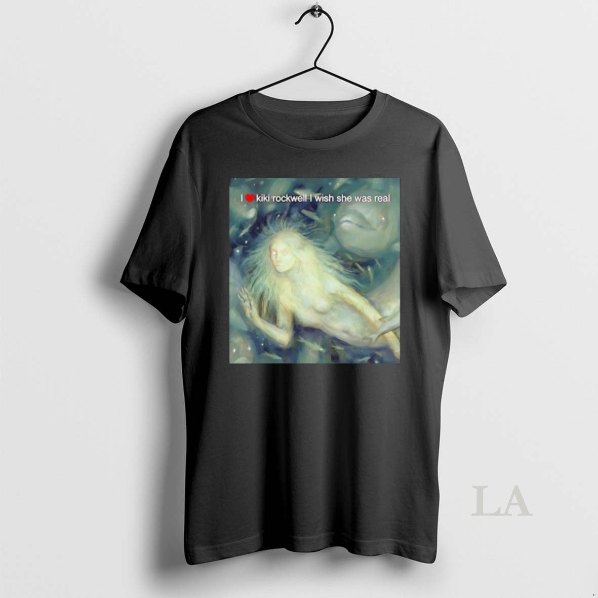 Original I Love Kiki Rockwell Wish She Was Real Art - Adult & Kids T-Shirts, Sweatshirts & Hoodies apparel design preview 1