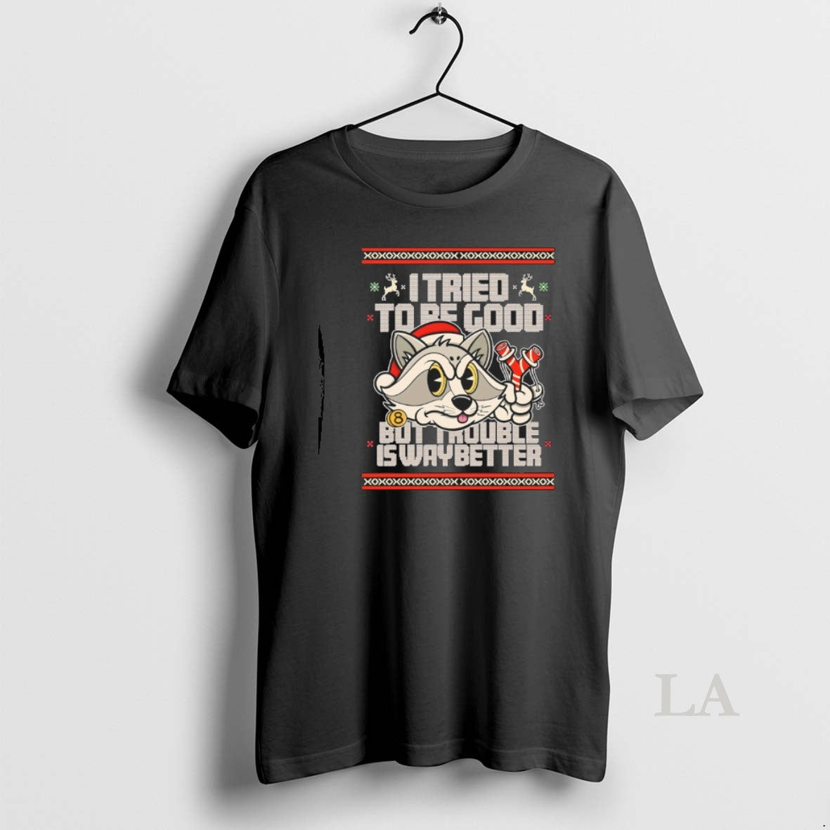 Original I Tried To Be Good But Trouble Is Way Better - Adult & Kids T-Shirts, Sweatshirts & Hoodies apparel design preview 1