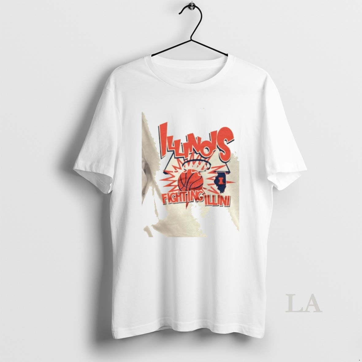 Original Illinois Fighting Illini Basketball Slam - Adult & Kids T-Shirts, Sweatshirts & Hoodies apparel design preview 1