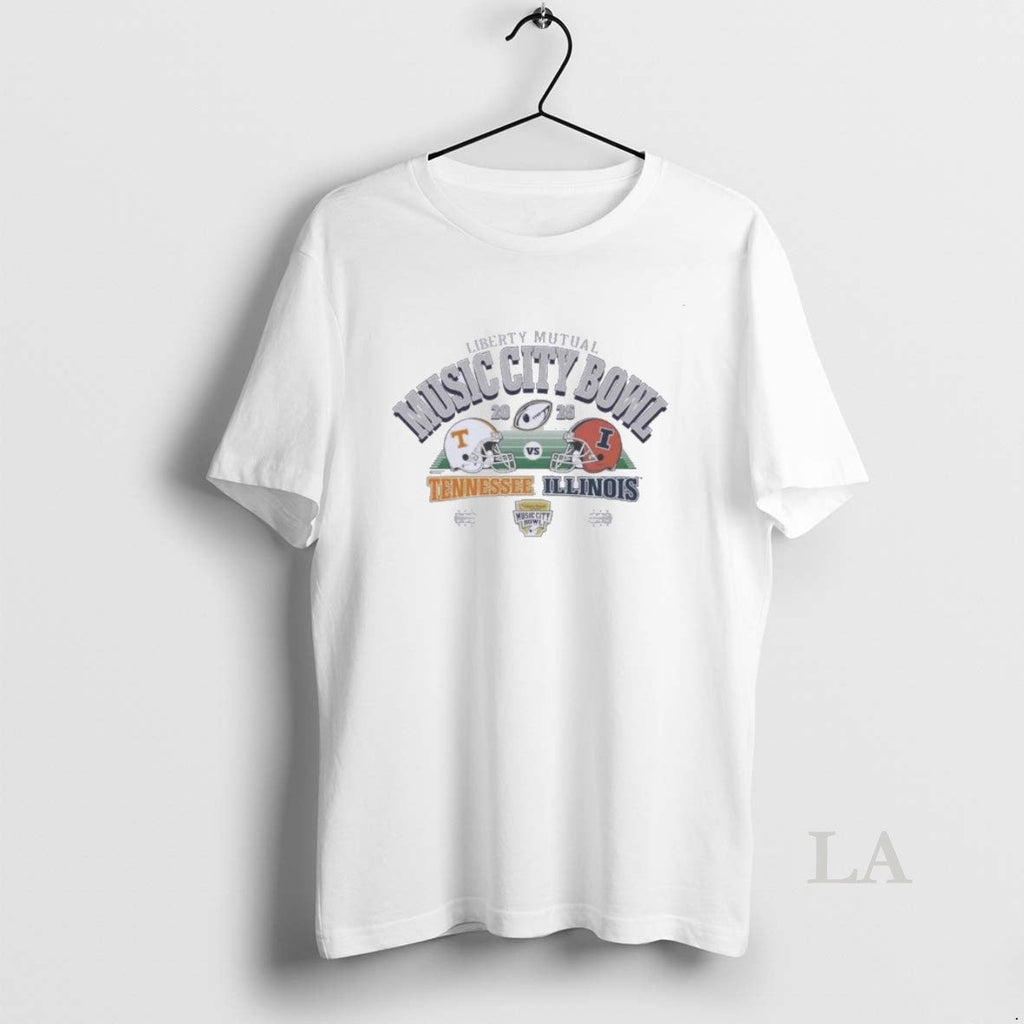 Original Illinois Vs Tennessee Music City Bowl Helmet - Adult & Kids T-Shirts, Sweatshirts & Hoodies apparel design preview 1