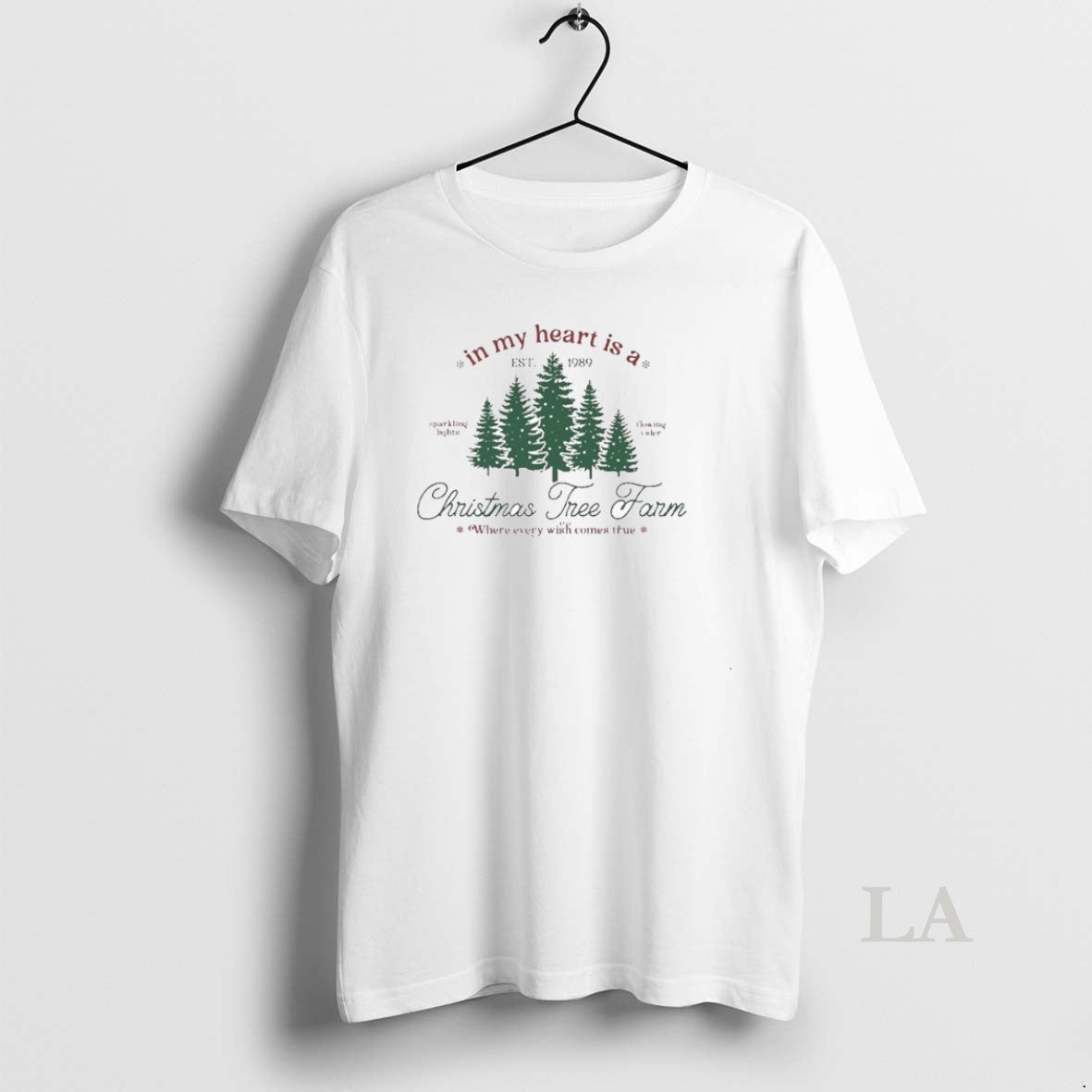 Original In My Heart Is A Christmas Tree Farm - Adult & Kids T-Shirts, Sweatshirts & Hoodies apparel design preview 1