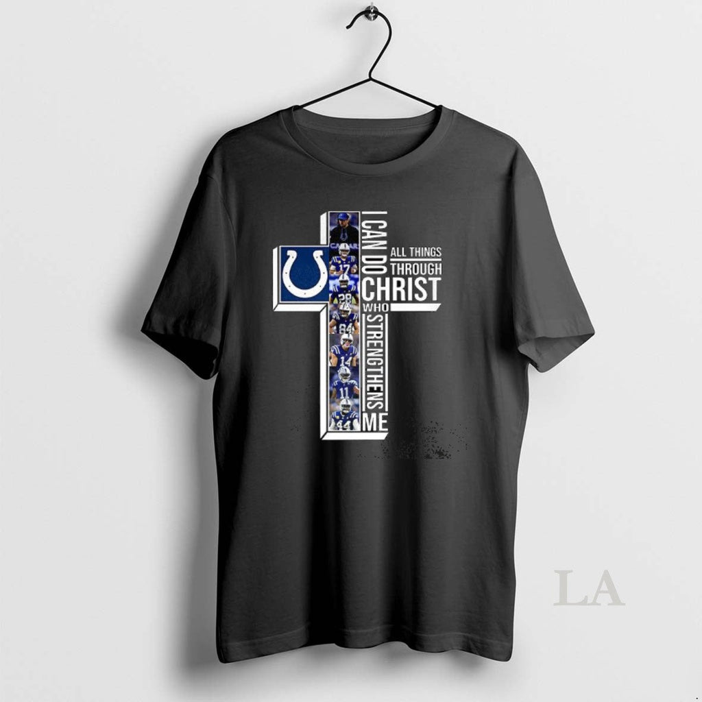 Original Indianapolis Colts I Can Do Christ All - Adult & Kids T-Shirts, Sweatshirts & Hoodies apparel design preview 1
