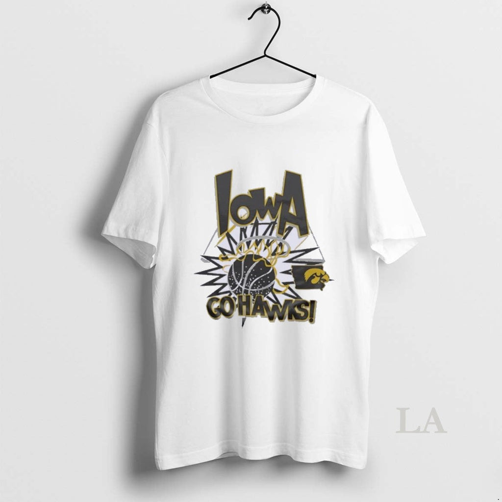 Original Iowa Hawkeyes Basketball Slam Go Hawks - Adult & Kids T-Shirts, Sweatshirts & Hoodies apparel design preview 1