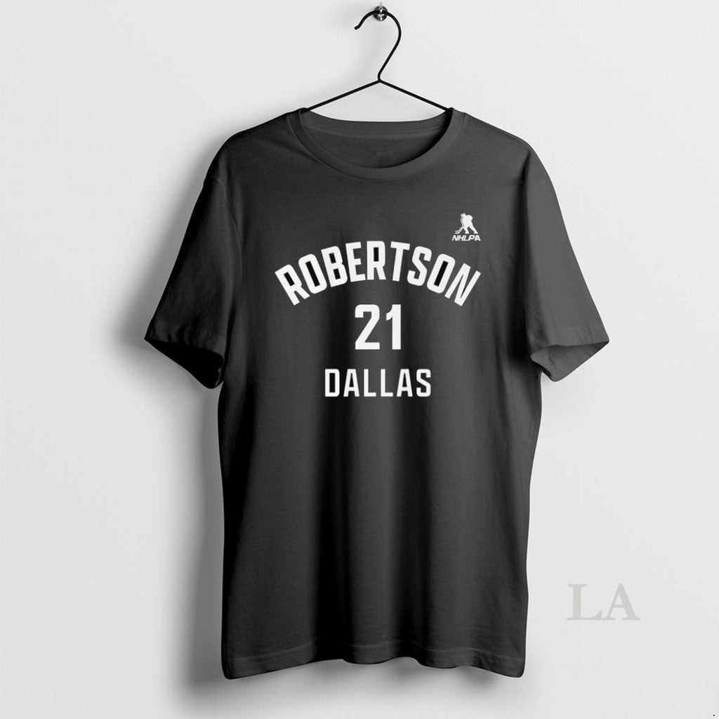 Original Jason Robertson Name And Number Dallas Stars - Adult & Kids T-Shirts, Sweatshirts & Hoodies apparel design preview 1