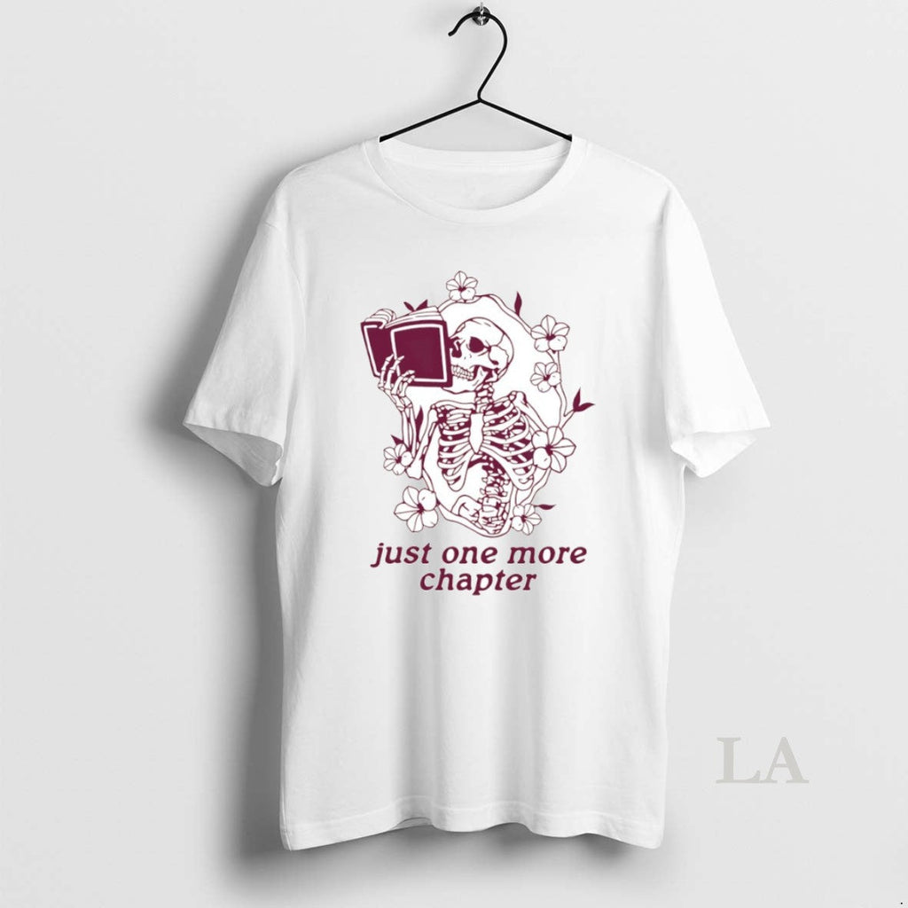 Original Just One More Chapter Skeleton Circle - Adult & Kids T-Shirts, Sweatshirts & Hoodies apparel design preview 1