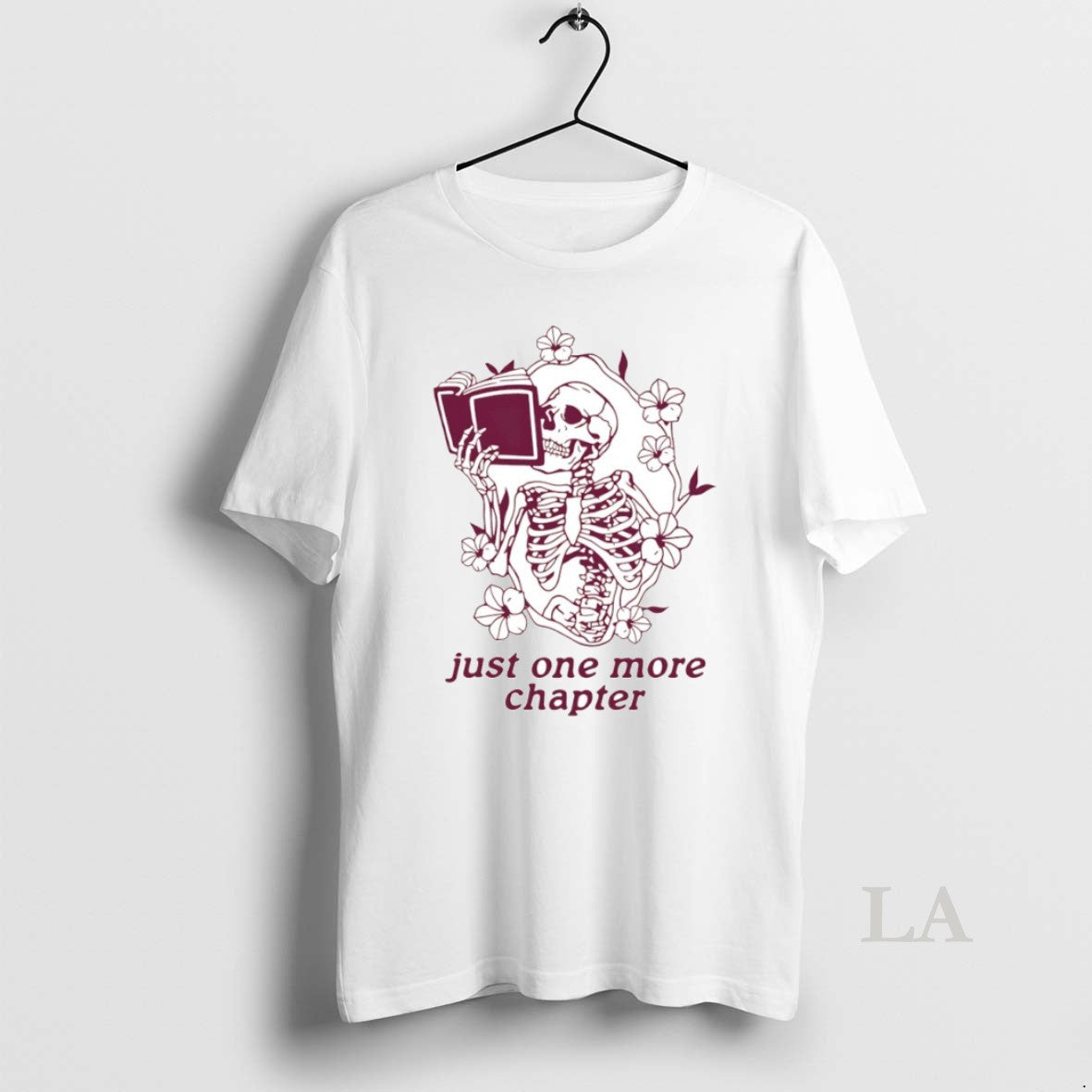 Original Just One More Chapter Skeleton Circle - Adult & Kids T-Shirts, Sweatshirts & Hoodies apparel design preview 1
