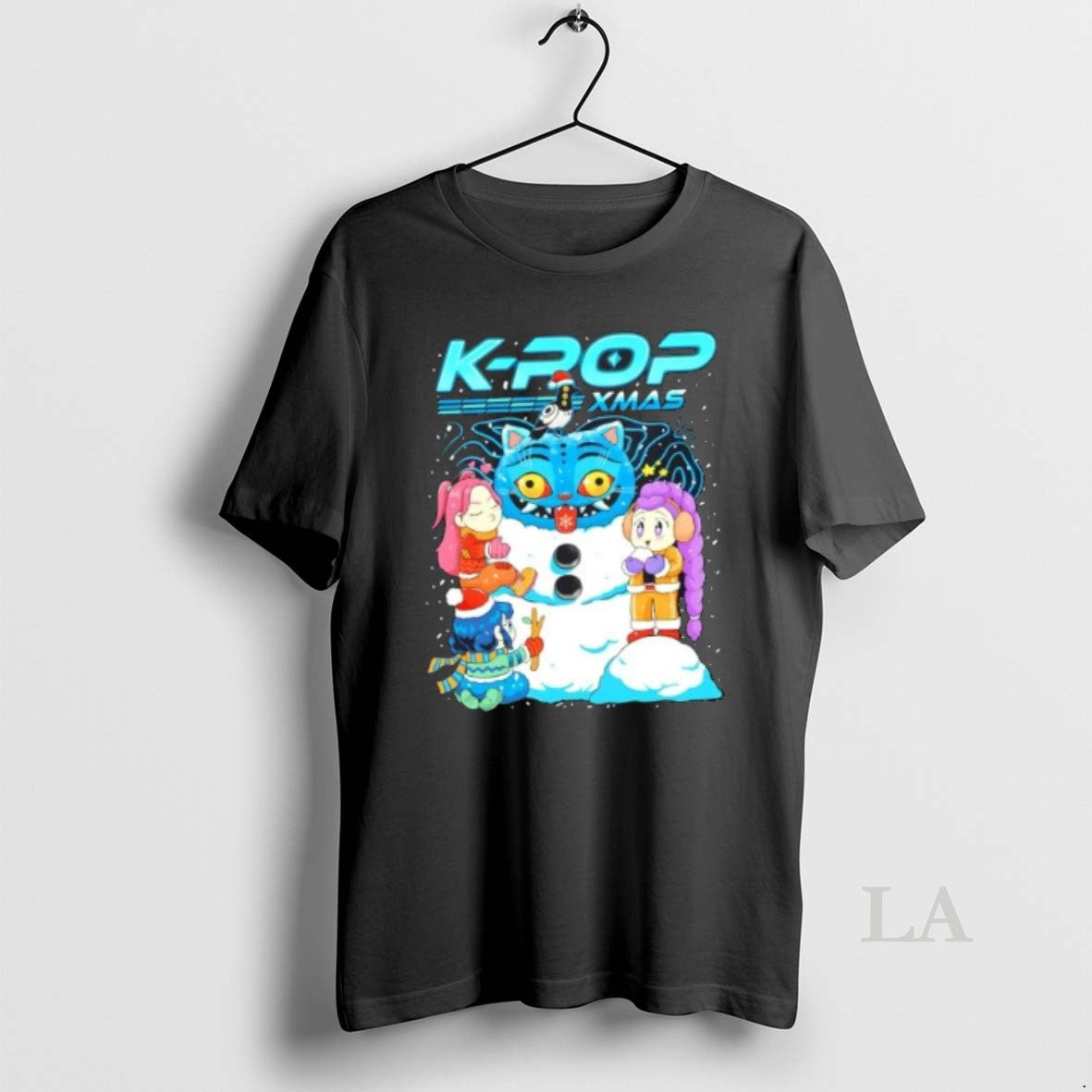 Original K Pop Xmas Anime Graphic - Adult & Kids T-Shirts, Sweatshirts & Hoodies apparel design preview 1