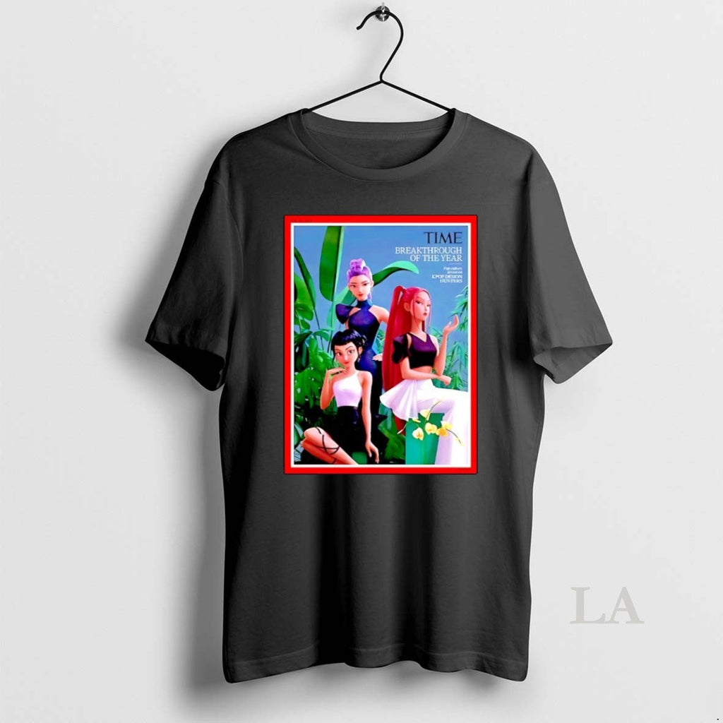 Original Kpop Demon Hunter On The Cover Of Time - Adult & Kids T-Shirts, Sweatshirts & Hoodies apparel design preview 1