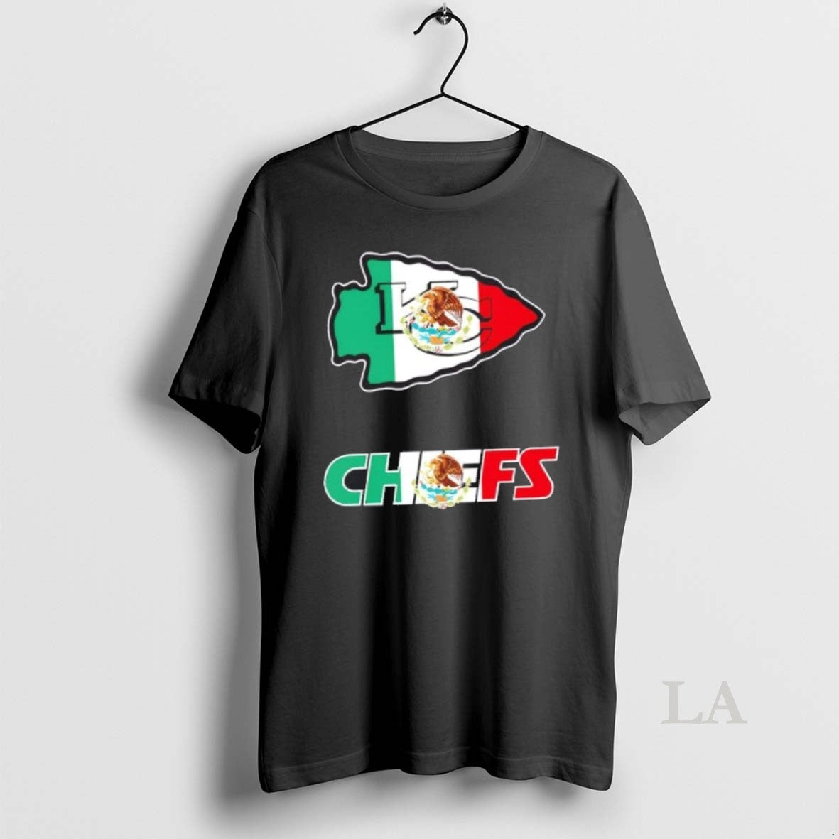Original Kansas City Chiefs Football X Mexican Flag - Adult & Kids T-Shirts, Sweatshirts & Hoodies apparel design preview 1