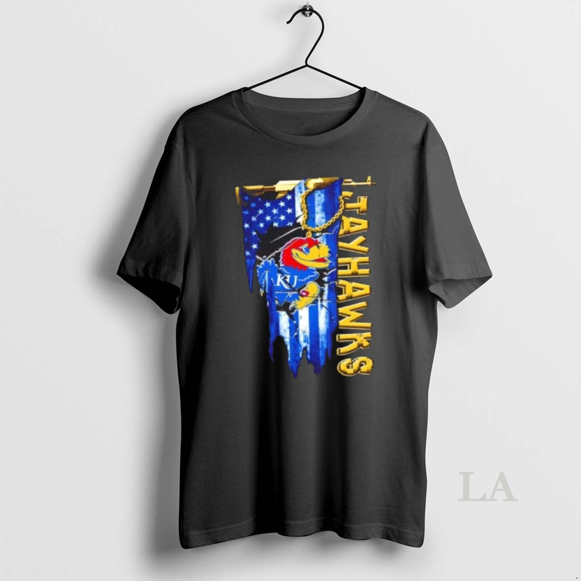 Original Kansas Jayhawks Football Battle Shattered - Adult & Kids T-Shirts, Sweatshirts & Hoodies apparel design preview 1