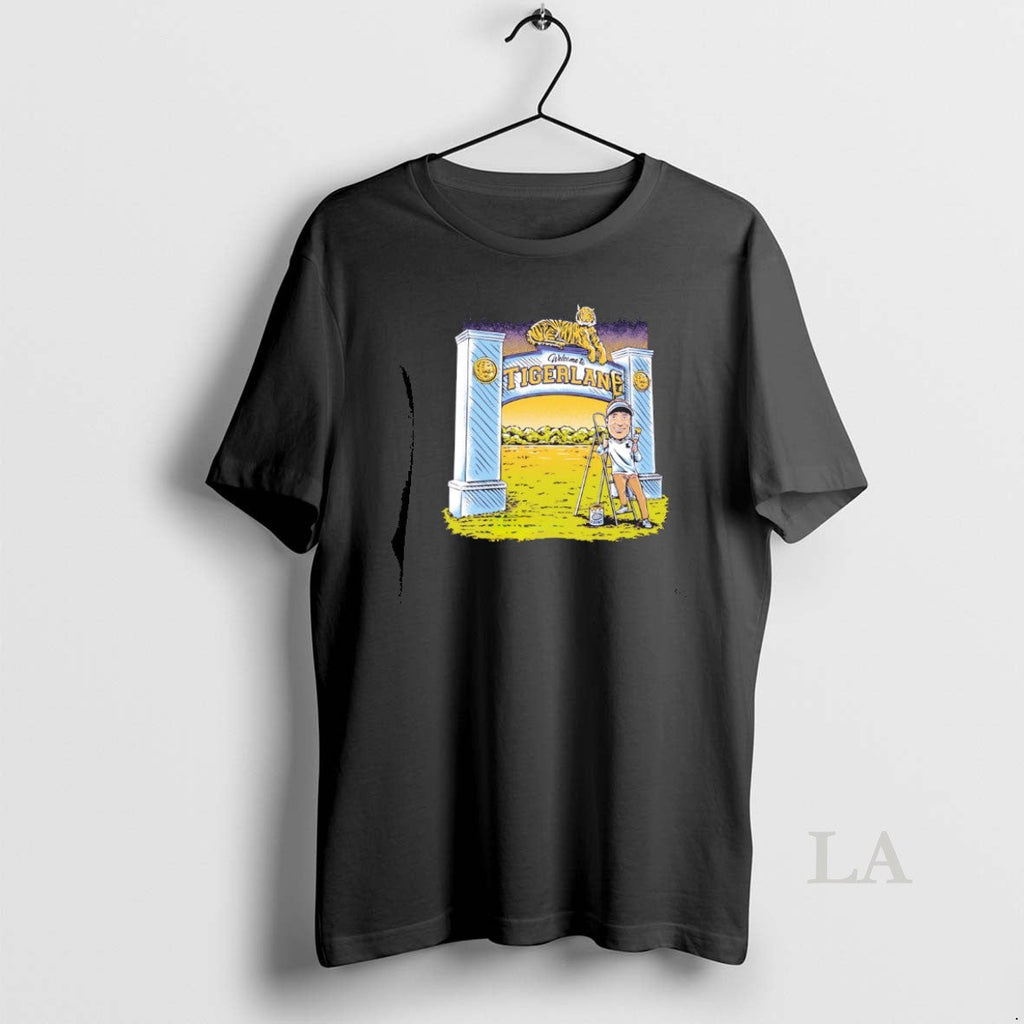 Original Lsu Football Head Coach Lane Kiffin Welcome - Adult & Kids T-Shirts, Sweatshirts & Hoodies apparel design preview 1