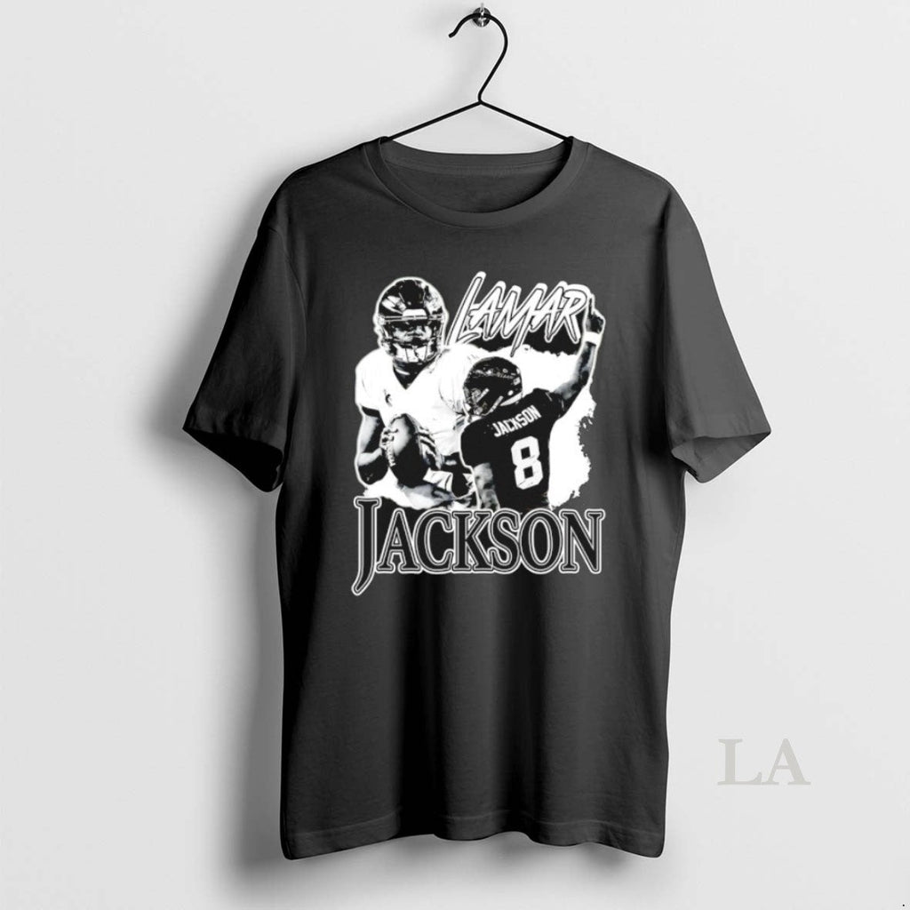 Original Lamar Jackson Baltimore Ravens Quarterback - Adult & Kids T-Shirts, Sweatshirts & Hoodies apparel design preview 1