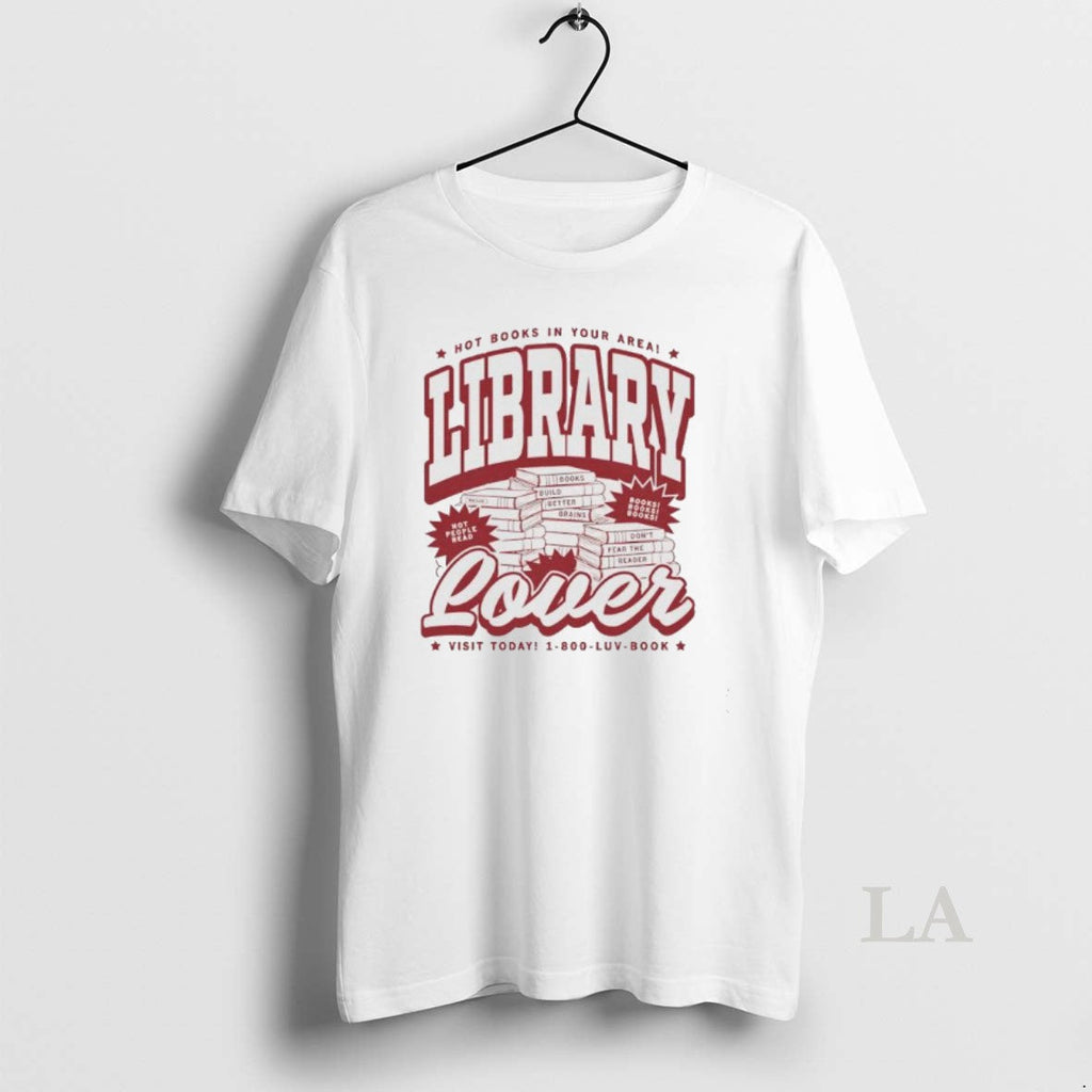Original Library Lover Max Collegiate Hot Books In - Adult & Kids T-Shirts, Sweatshirts & Hoodies apparel design preview 1