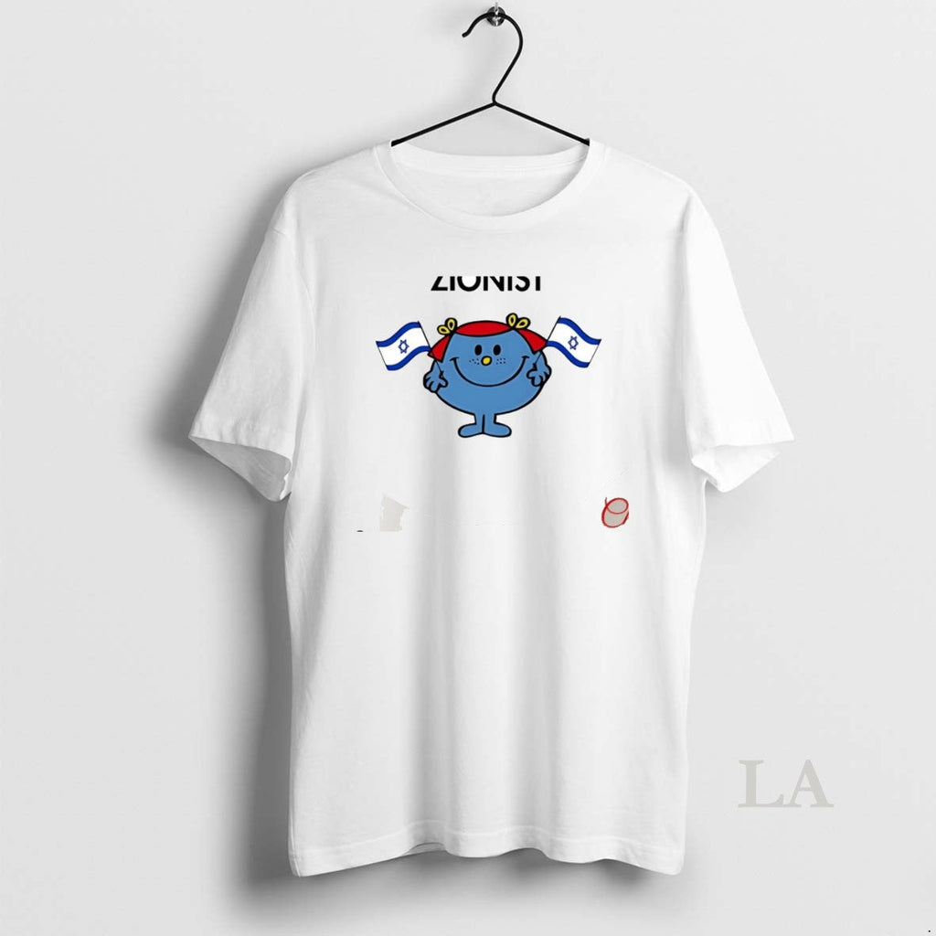 Original Little Miss Zionist Jerusalem Flag - Adult & Kids T-Shirts, Sweatshirts & Hoodies apparel design preview 1