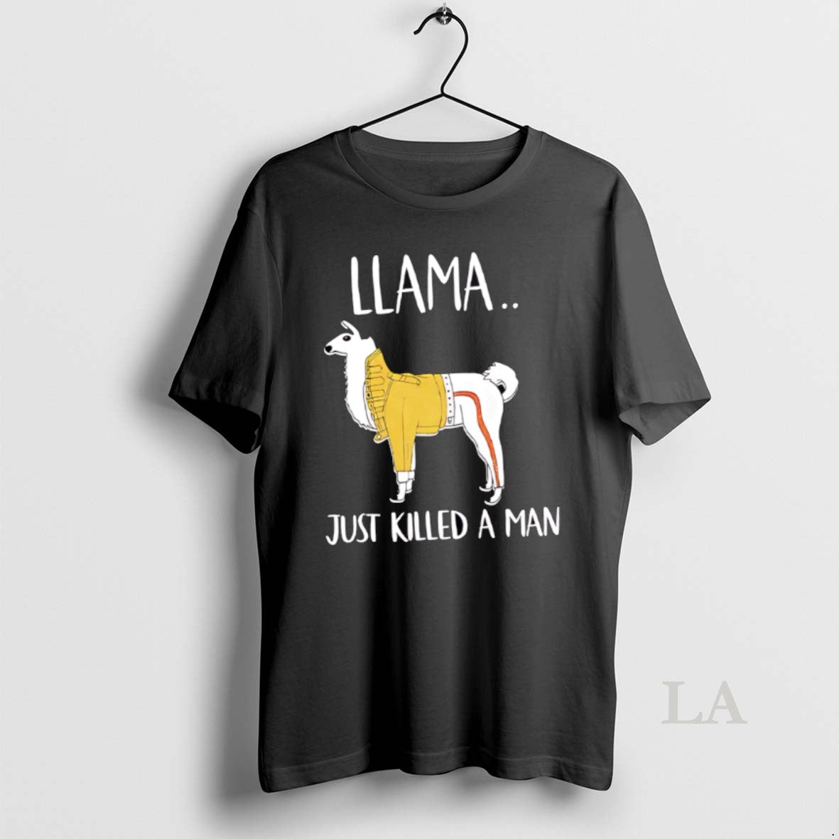Original Llama Just Killed A Man Cute - Adult & Kids T-Shirts, Sweatshirts & Hoodies apparel design preview 1