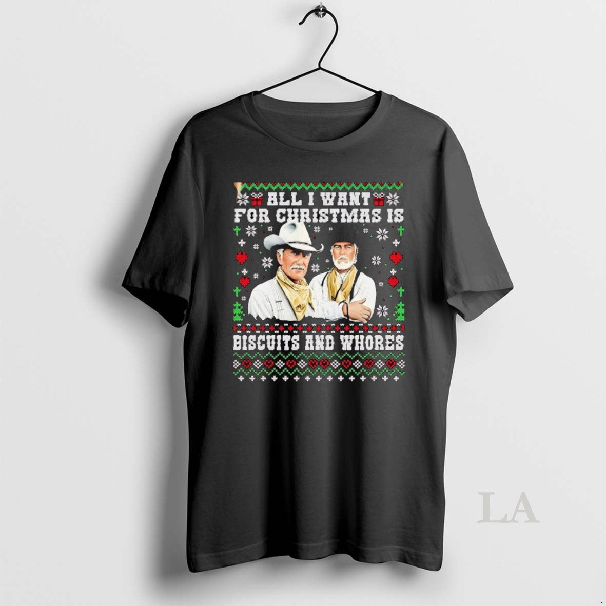 Original Lonesome Dove All I Want For Christmas Is - Adult & Kids T-Shirts, Sweatshirts & Hoodies apparel design preview 1