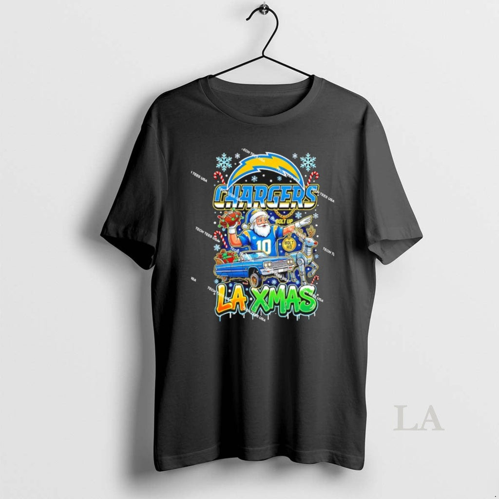 Original Los Angeles Chargers Football La Xmas - Adult & Kids T-Shirts, Sweatshirts & Hoodies apparel design preview 1