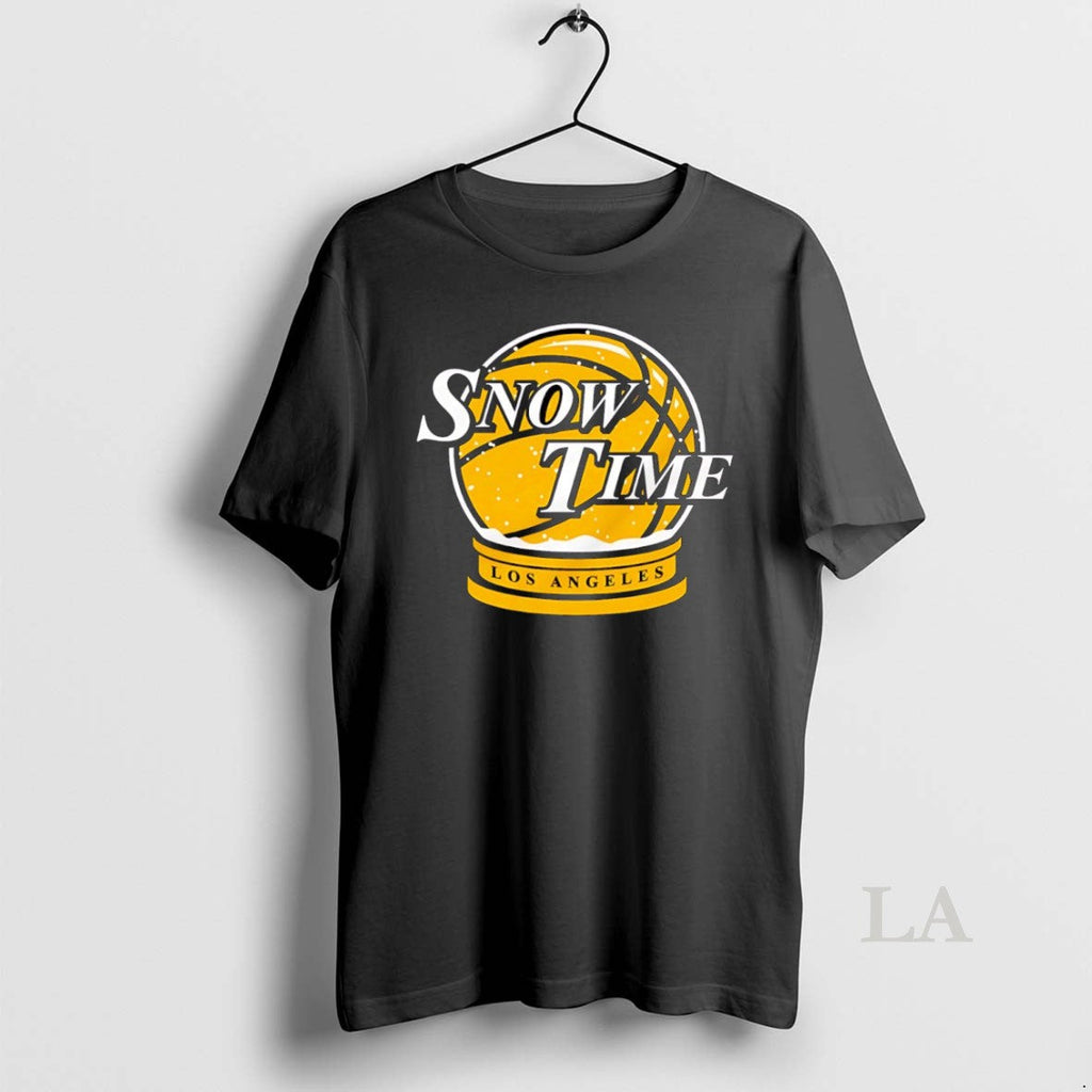 Original Los Angeles Lakers Snowtime Snow Globe - Adult & Kids T-Shirts, Sweatshirts & Hoodies apparel design preview 1