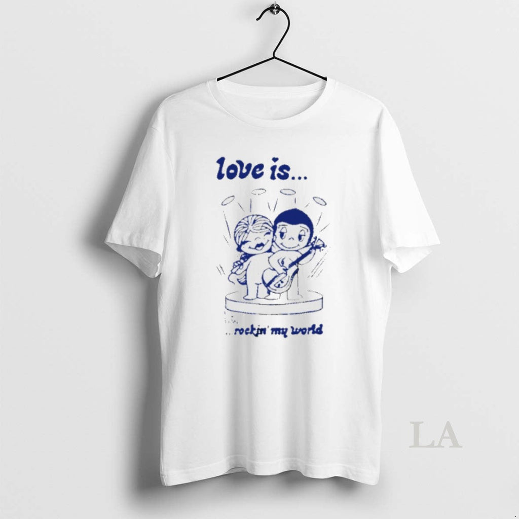 Original Love Is Rockin My World - Adult & Kids T-Shirts, Sweatshirts & Hoodies apparel design preview 1