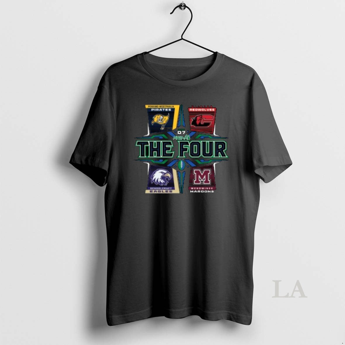 Original Mhsaa The Four Team D7 2025 Logo - Adult & Kids T-Shirts, Sweatshirts & Hoodies apparel design preview 1