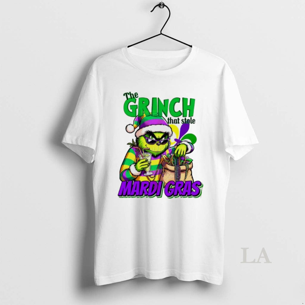 Original Mardi Gras Grinch That Stole - Adult & Kids T-Shirts, Sweatshirts & Hoodies apparel design preview 1