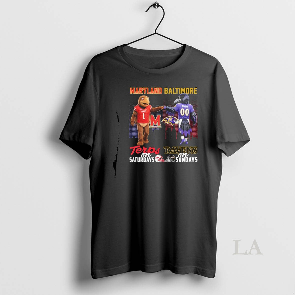 Original Maryland Terrapins On Saturday And Baltimore - Adult & Kids T-Shirts, Sweatshirts & Hoodies apparel design preview 1