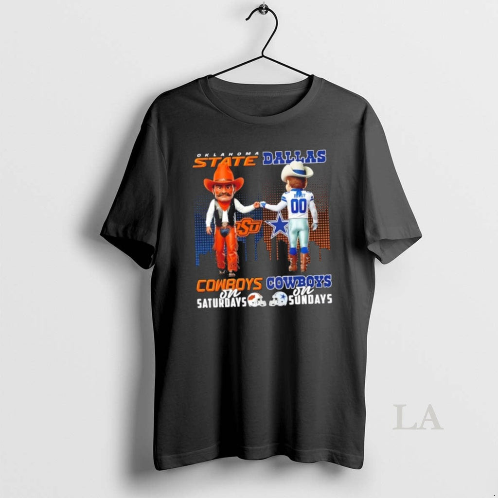 Original Mascots Oklahoma State Cowboys On Saturdays - Adult & Kids T-Shirts, Sweatshirts & Hoodies apparel design preview 1
