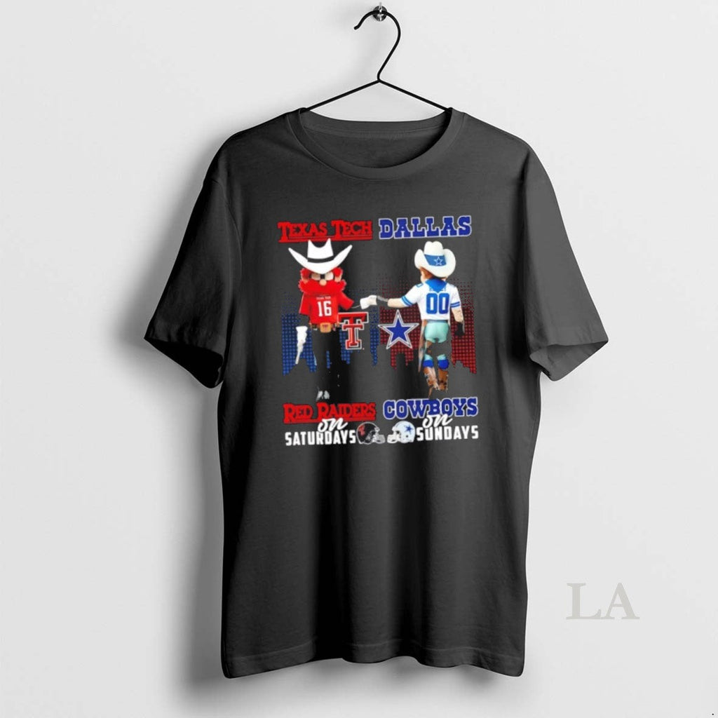 Original Mascots Texas Tech Red Raiders On Saturdays - Adult & Kids T-Shirts, Sweatshirts & Hoodies apparel design preview 1