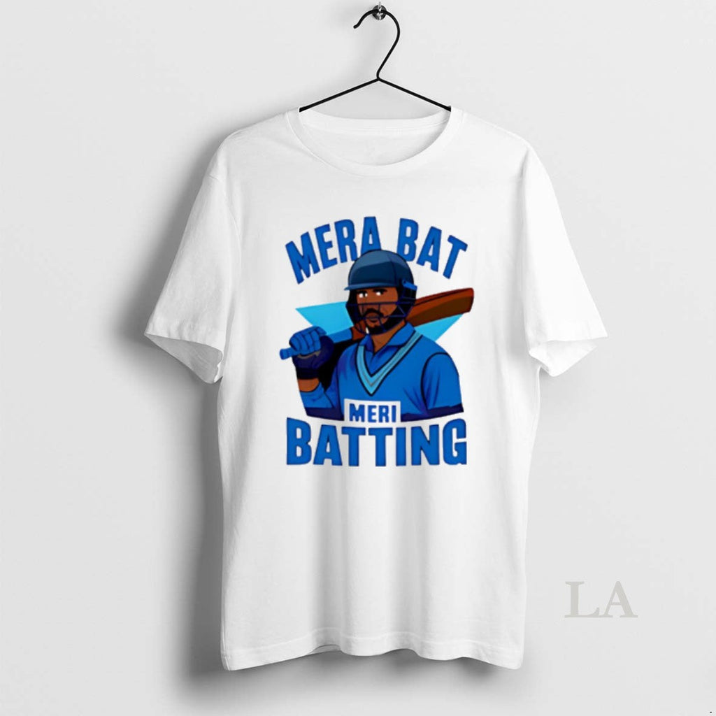 Original Mera Bat Meri Batting Hindi Phrase In India - Adult & Kids T-Shirts, Sweatshirts & Hoodies apparel design preview 1