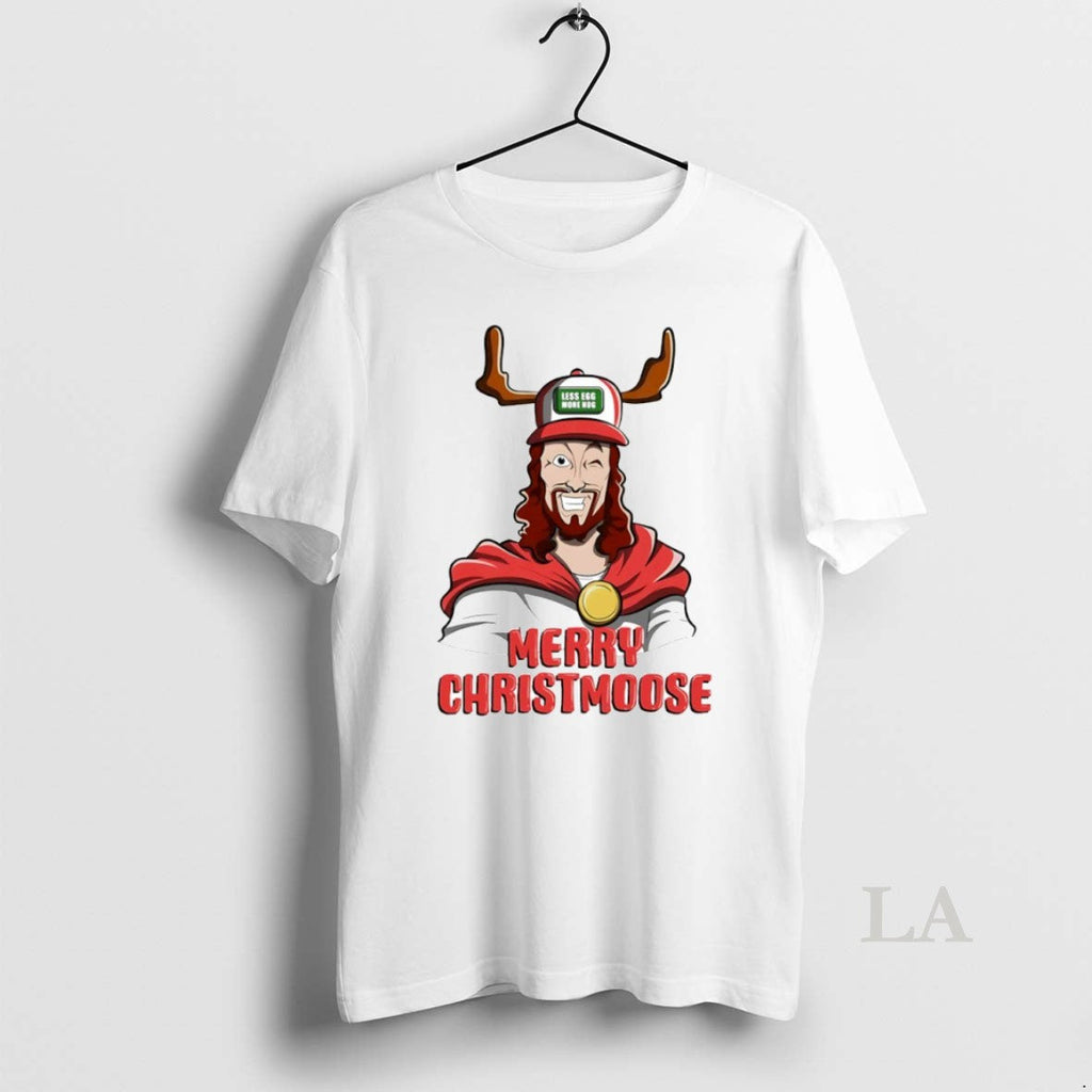 Original Merry Christmoose Less Egg More Hog Circle - Adult & Kids T-Shirts, Sweatshirts & Hoodies apparel design preview 1
