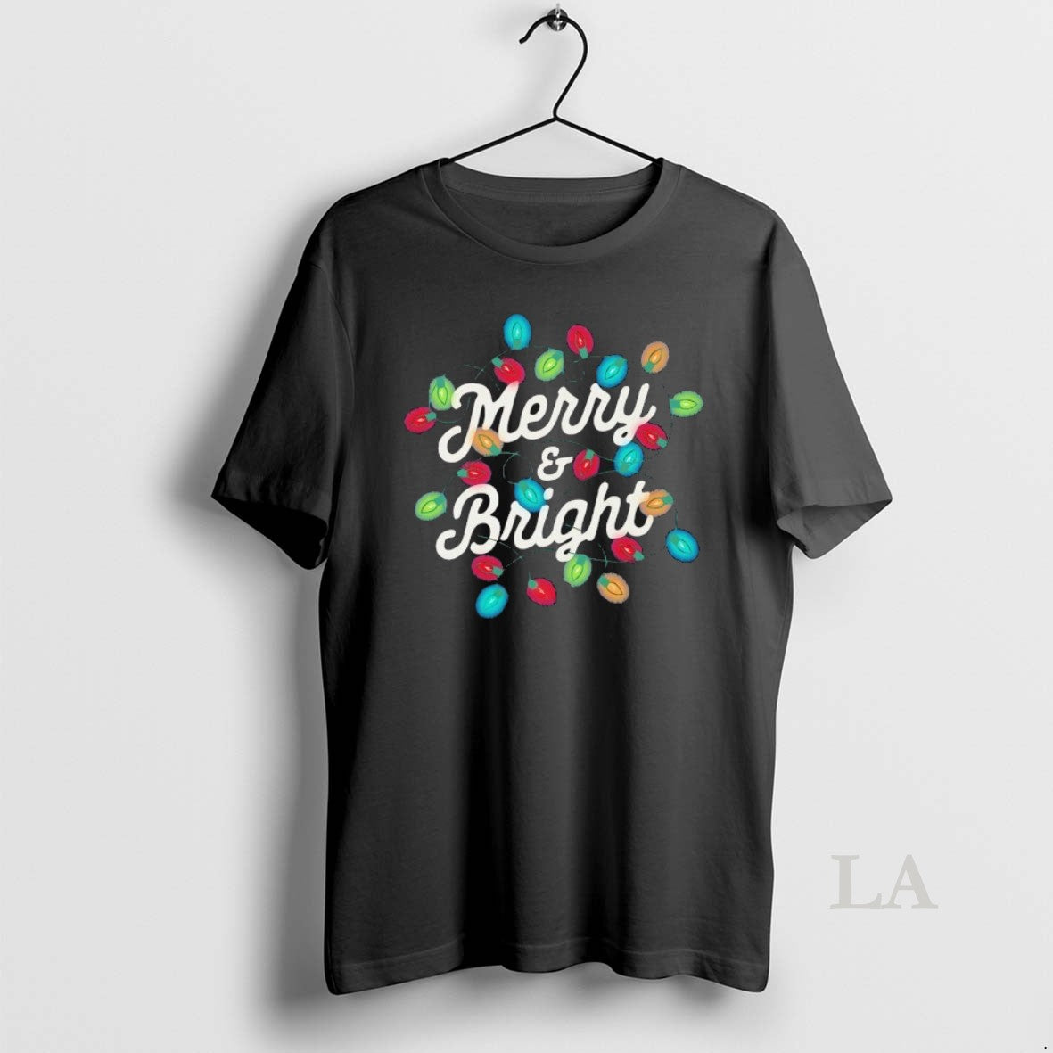 Original Merry And Bright Christmas Lights - Adult & Kids T-Shirts, Sweatshirts & Hoodies apparel design preview 1