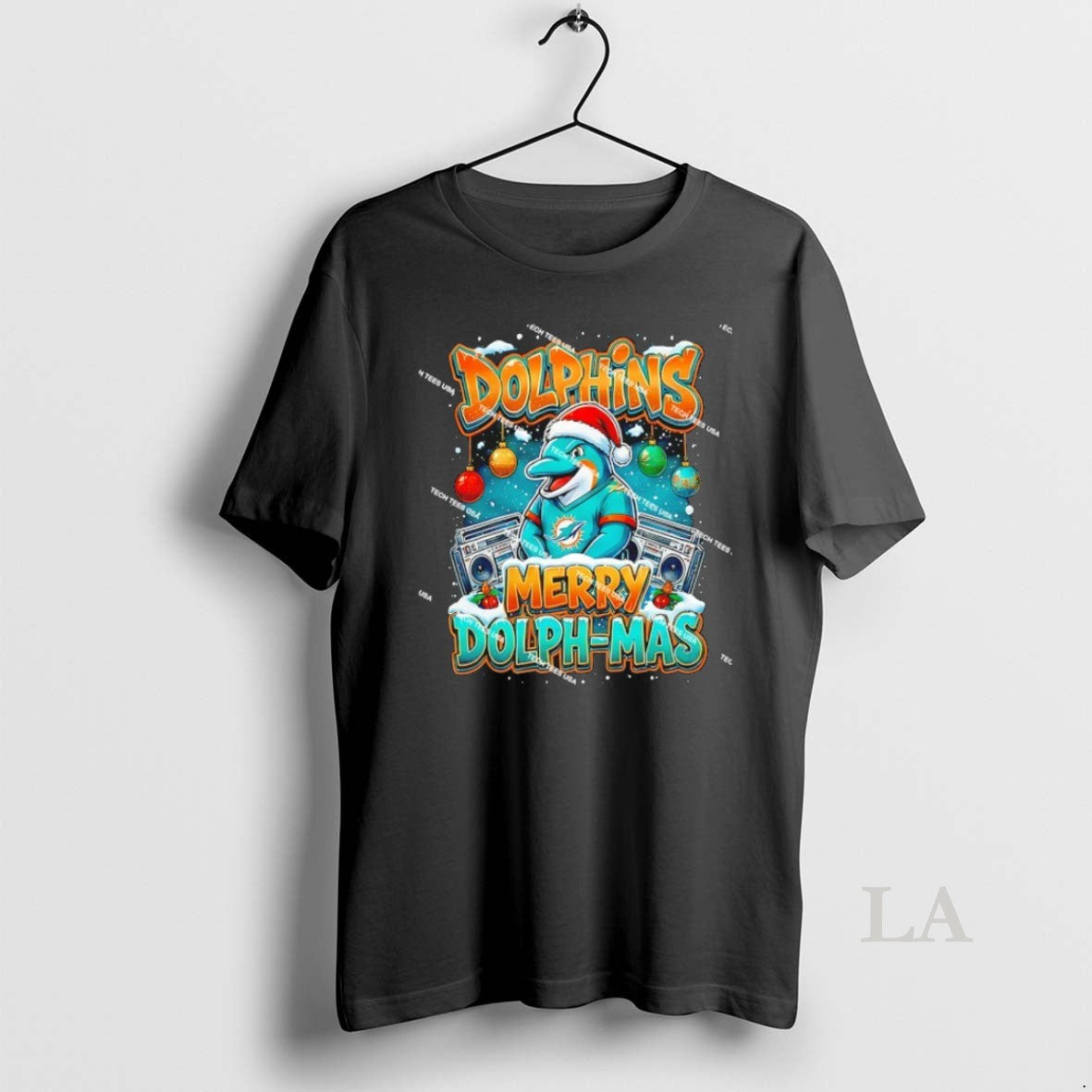 Original Miami Dolphins Football Merry Dolph Mas - Adult & Kids T-Shirts, Sweatshirts & Hoodies apparel design preview 1