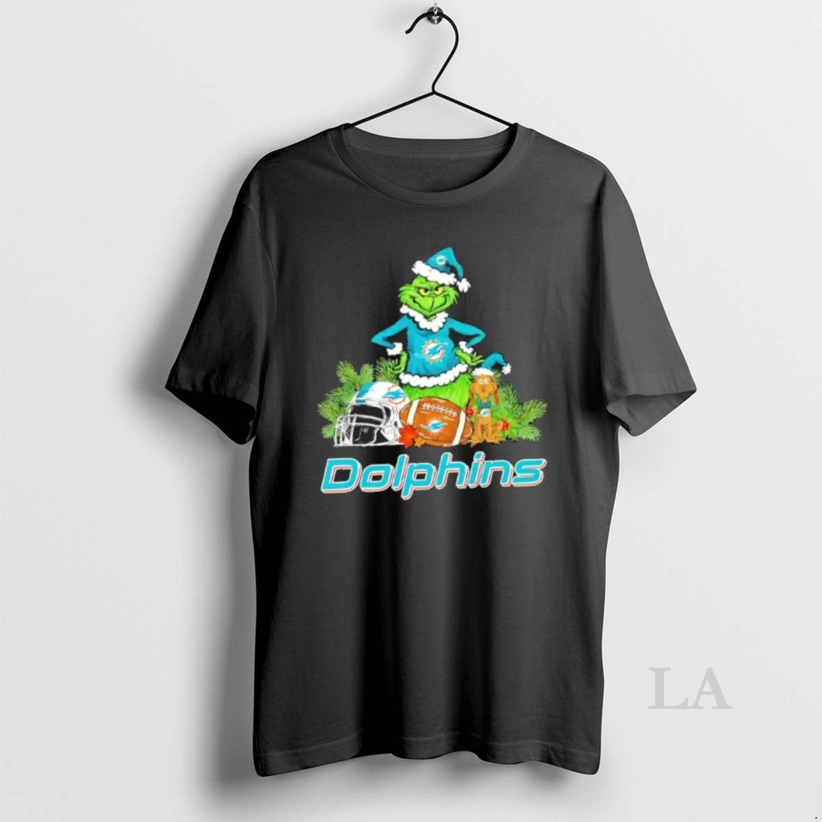 Original Miami Dolphins Football X Grinch Merry - Adult & Kids T-Shirts, Sweatshirts & Hoodies apparel design preview 1