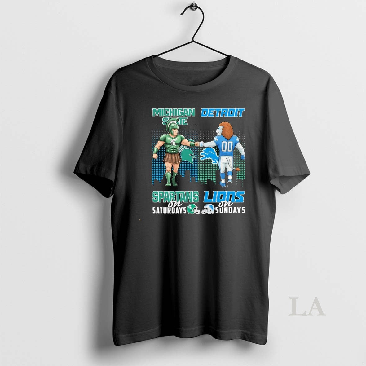 Original Michigan State Spartans On Saturdays Detroit - Adult & Kids T-Shirts, Sweatshirts & Hoodies apparel design preview 1