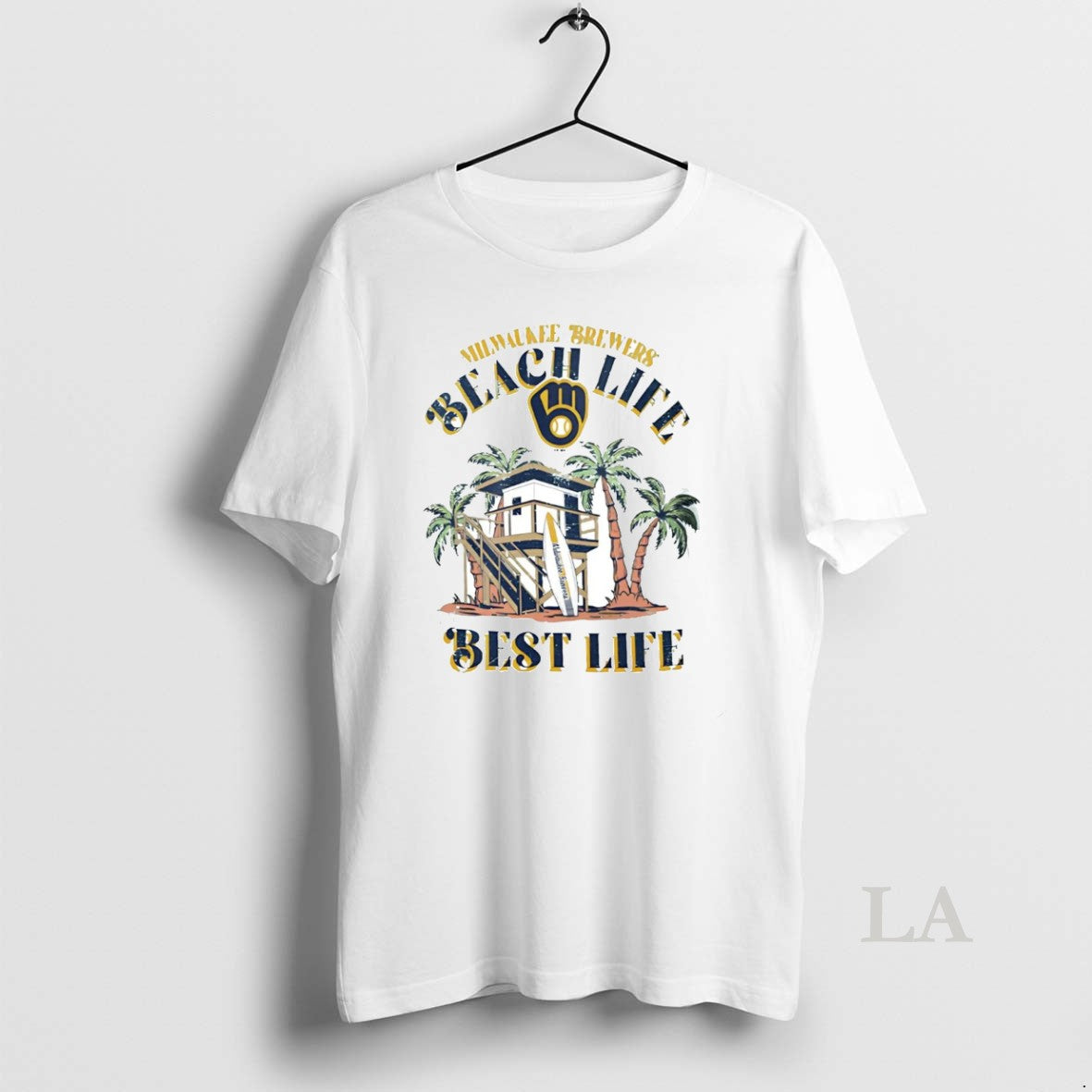 Original Milwaukee Brewers Beach Life Is The Best - Adult & Kids T-Shirts, Sweatshirts & Hoodies apparel design preview 1