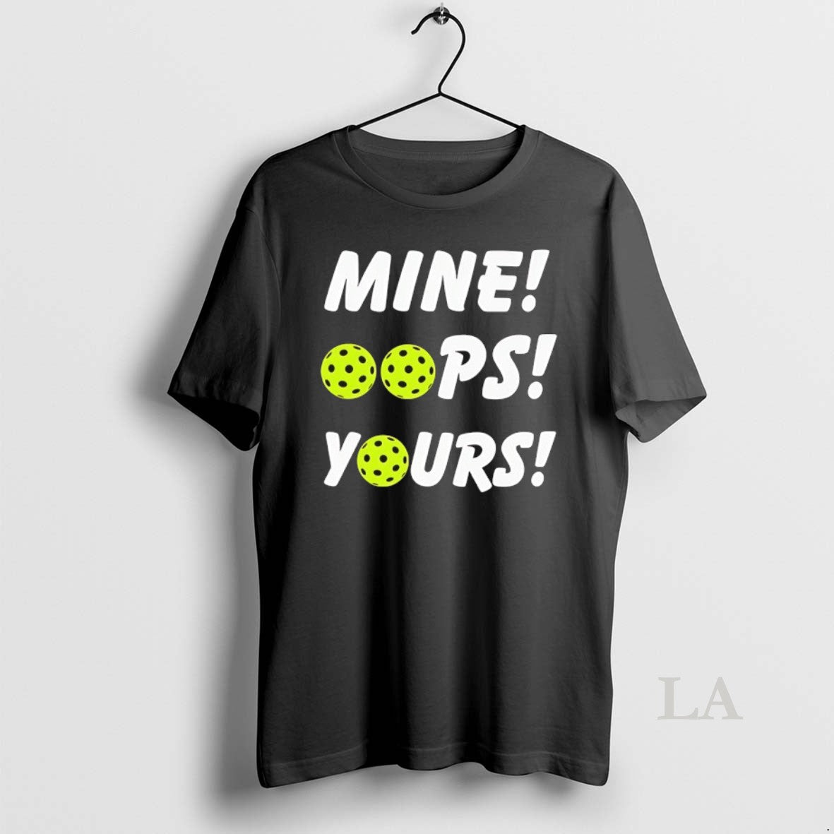 Original Mine Oops Yours Pickleball - Adult & Kids T-Shirts, Sweatshirts & Hoodies apparel design preview 1