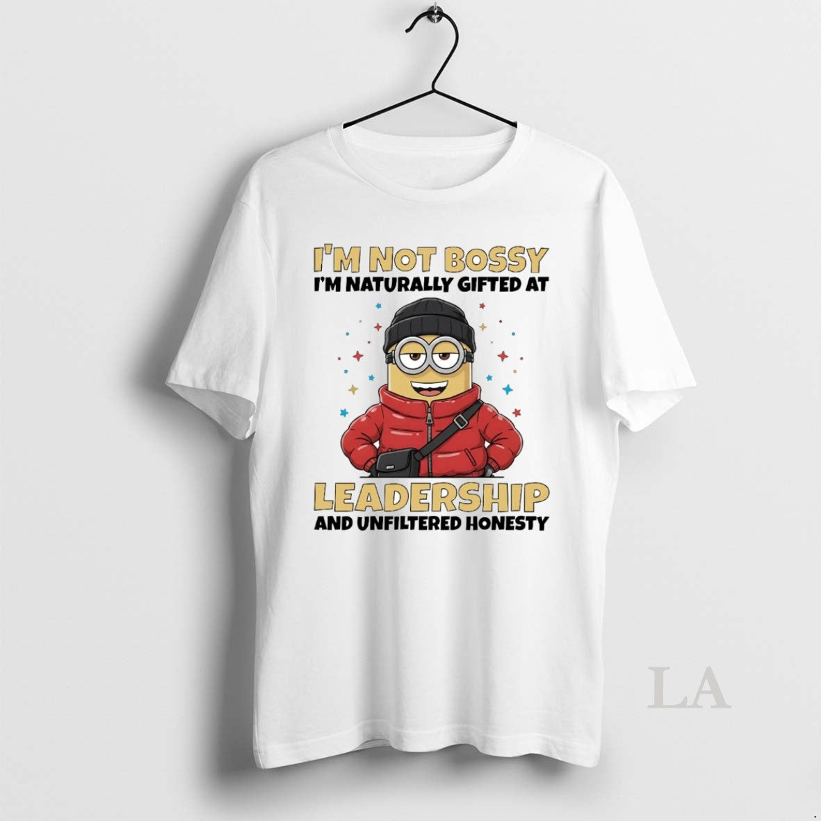 Original Minions Im Not Bossy Naturally Gifted At - Adult & Kids T-Shirts, Sweatshirts & Hoodies apparel design preview 1